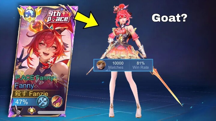 NEW P.ACE SKIN FANNY REVIEW!! FANNY GAMEPLAY SOLO RANK - MLBB