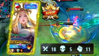 TOP GLOBAL KADITA TOTALLY DESTROYED AAMON AND ODETTE IN RANKED!! 🔥 | KADITA BEST BUILD 2022 | MLBB