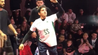 King-level street dance. Although the guy has a disability, his dancing skills are superb. I respect