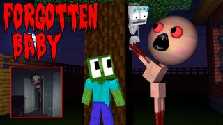 Monster School : FORGOTTEN BABY HORROR CHALLENGE - Minecraft Animation