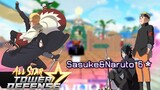 Sasuke Naruto tagteam All star tower defense Fanmade