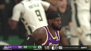 NBA2K22 FULL GAME HIGHLIGHTS I LAKERS AT BUCKS I NBA Regular Season I February 8, 2022