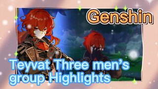 Teyvat Three men's group Highlights