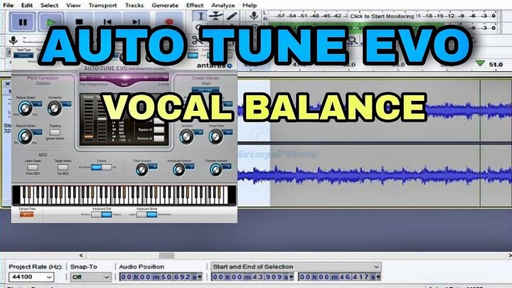 AUDACITY AUTO TUNE EVO BALANCE AUTO TUNE