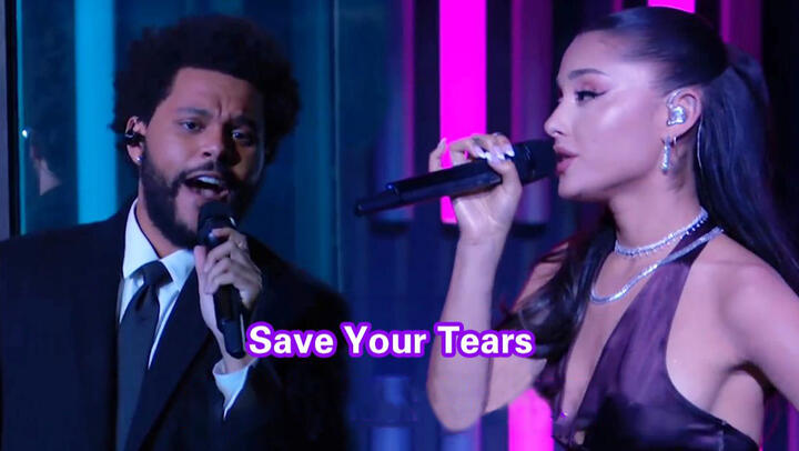 Ariana grande the weeknd save your tears