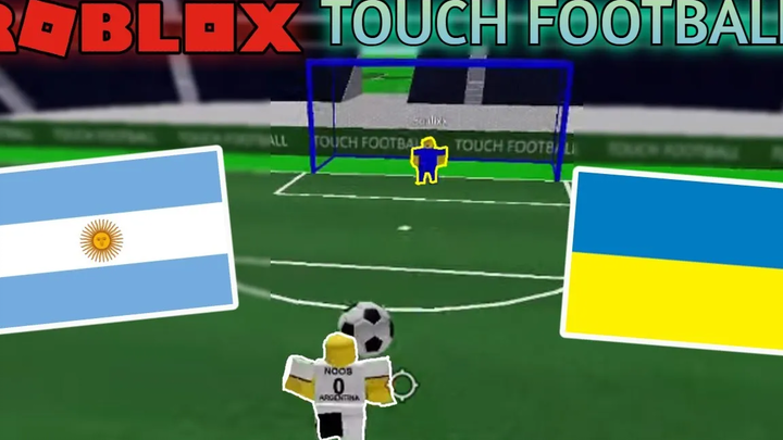 การกลับมาที่ดีที่สุดในการสัมผัสฟุตบอล !!! Roblox Touch Football Argentina vs ยูเครน