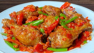 RESEP AYAM BALADO INI PALING SERING SAYA MASAK DIRUMAH !! Ga keras gurih baladonya ga pedas