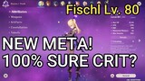Fischl build dps! 100% SURE CRIT BUILD?!? New Meta! Childe Boss fight Dvalin and monster!