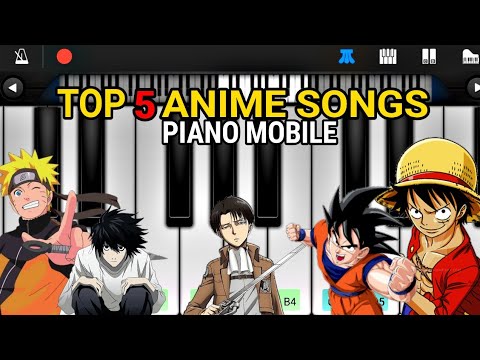 TOP 5 ANIME SONGS ON PERFECT PIANO ( Easy to Learn ) | PIANO MOBILE -  Bilibili