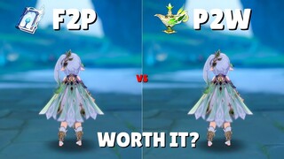 A Thousand Floating Dreams Worth It?? F2P Vs P2W weapon [Genshin Impact]