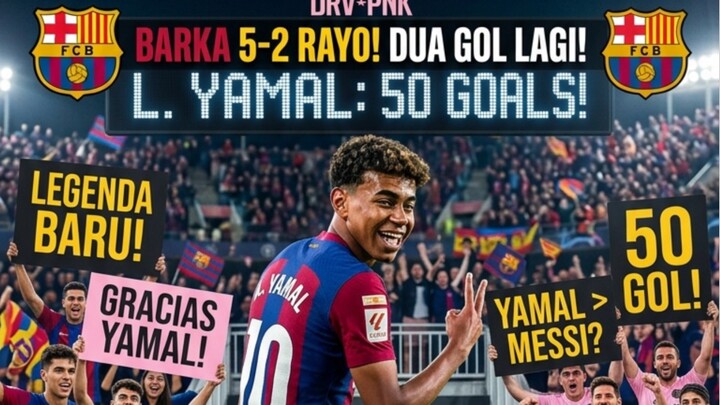 Barca memang menang telak atas Rayo, tapi sempat kebobolan 2 gol.