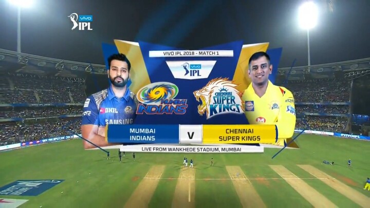 MI vs CSK Cricket Scorecard, 1st match at Mumbai, April 07, 2018
