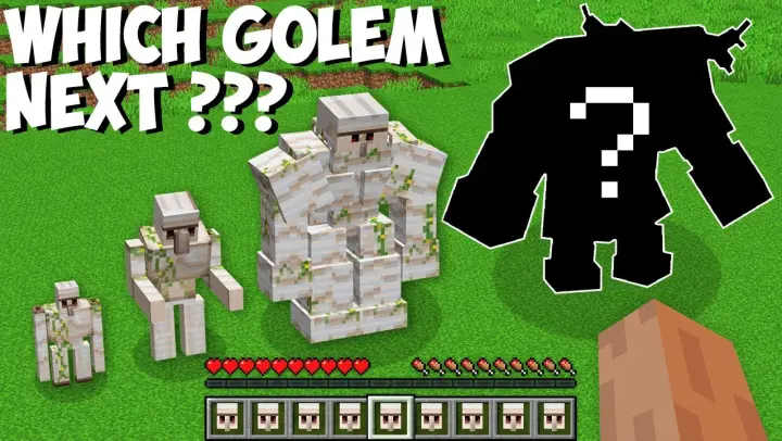 I FOUND THE RAREST IRON GOLEM in Minecraft ! WHICH GOLEM NEXT ???