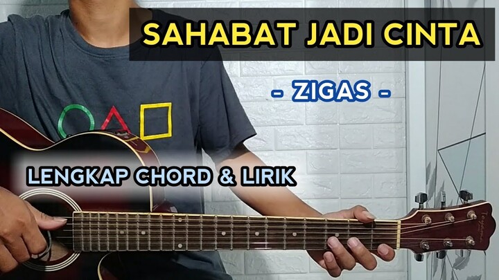 ( Tutorial Gitar ) SAHABAT JADI CINTA - Zigas | Chord Gampang