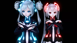 MMD Chimera-Hatsune Miku ผนวก POWERED SISTERS