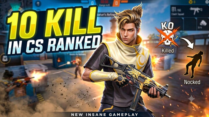 10 kills in Cs ranked match#freefire #csrank #video #viral #viralvideo