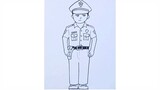 how to draw police