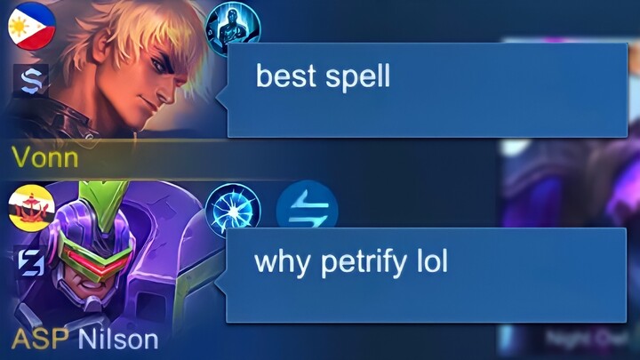 GUSION PETRIFY = NO ESCAPE!! THE BEST SPELL FOR GUSION SIDELANE?