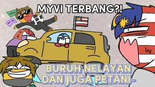 BURUH NELAYAN DAN JUGA PETANI| COUNTRYHUMANS ANIMATION | MERDEKA SPECIAL!🇲🇾