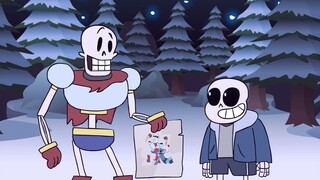 The Undertale การตามจับมนุษย์ของ Papyrus และ San