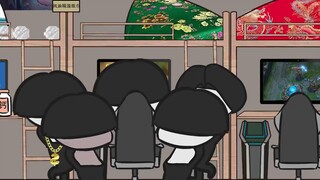 [Silly Animation] The boys in the dormitory actually gathered together to watch this