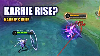 KARRIE'S BUFFED SPIKY BALL HURTS A LOT | MOBILE LEGENDS