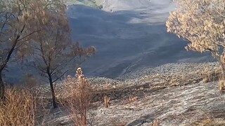 gunung Bromo setelah kebakaran.