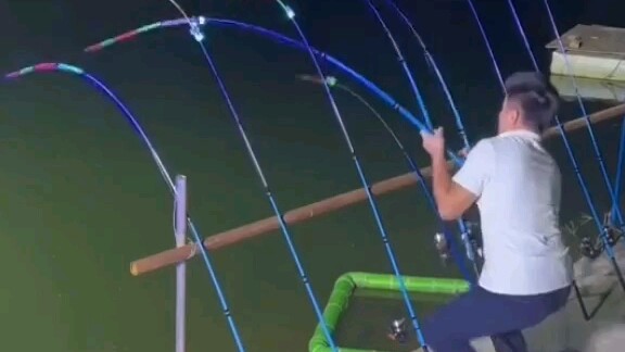 Busy fisherman