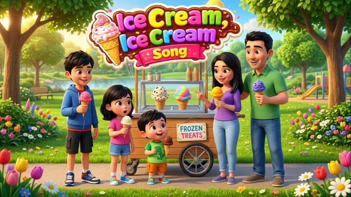 Ice Cream Song 🍦 | Fun Kids Song & Dance | 冰淇淋儿歌