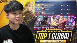 LANCELOT JEJE LAWAN TOP 1 GLOBAL AOSHI & PARTY PENJOKI KERAS ! GAME KERAS - Mobile Legends