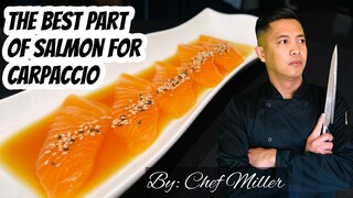 Quale parti del salmone il taglio per carpaccio?