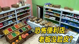 模型：深夜恐怖便利店，老板样貌丑陋，见她真面目的人都没好下场？