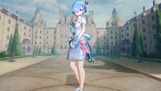 Inhuman Academy: Rem is still very cute in a cheongsam outfit!