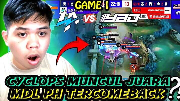 lazy esport vs young and dangerous game 1 snapdragon mlbb #bestofbest #BstationGamers