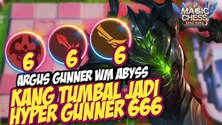 KETIKA KANG TUMBAL JADI 666 AUTO HYPER ARGUS GUNNER ! MAGIC CHESS