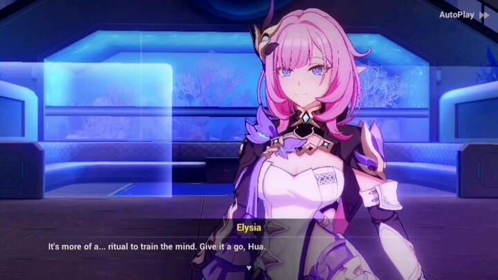 Elysia teach Hua some moves