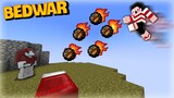 BEDWAR COMBO 5 QUẢ FIREBALL GIÀNH TOP 1 !! (Minecraft Bedwar)
