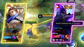TOP GLOBAL ALUCARD VS TOP GLOBAL GUSION HASTE🔥 |MLBB!