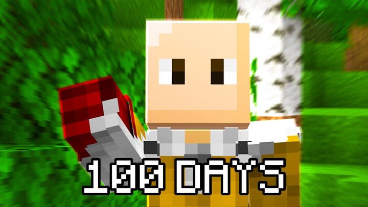 I Played Minecraft One Punch Man For 100 DAYS... This Is What Happened