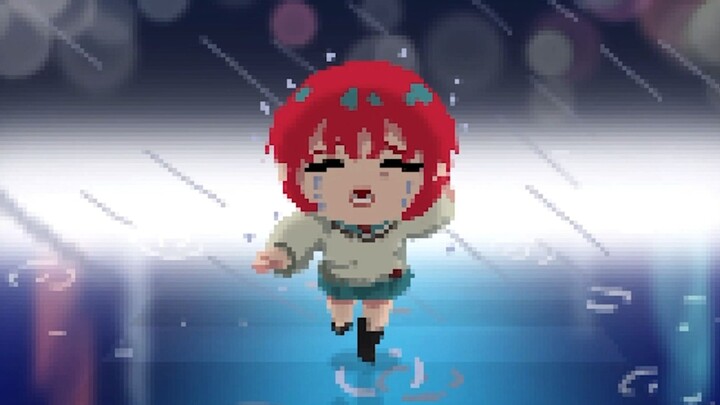 Ma Qiu runs in the rain for one minute and enjoys it [self-made animation]