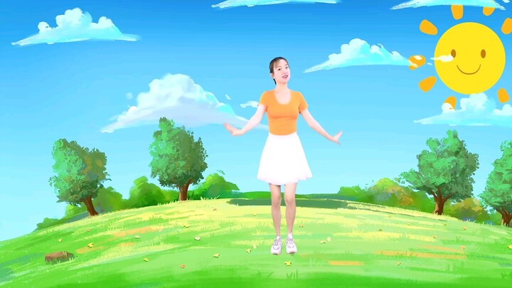 [Ayo, Bebek!] Guru TK dan dua pembawa acara virtual menari mengikuti lagu "Ayo, Bebek!"