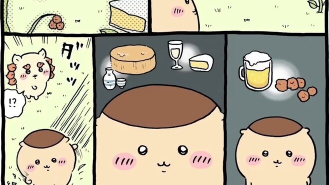 Chiikawa comics update: Chestnut Mantou's alcohol addiction relapses!