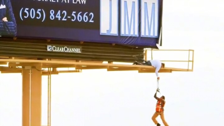 Worker narrowly escapes death after slipping at a high altitude; Sol saves others at the risk of his