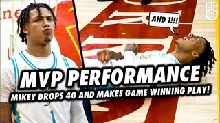 MIKEY WILLIAMS WINS MVP AFTER DROPPING 40! 😱