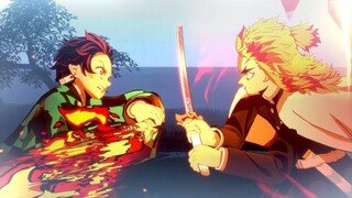 Demon Slayer - Rengoku vs Tanjiro Secret Boss Fight - Kimetsu no Yaiba Hinokami Chronicles