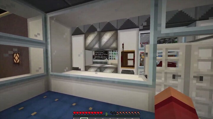 [Minecraft] Underground Base Built with Redstone Mechanics