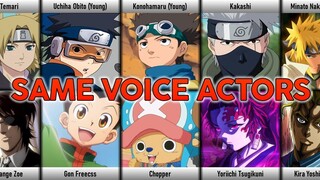 NARUTO Characters Japanese Dub Voice Actors in other Anime Part 1/2 I AniVoice Comparisons