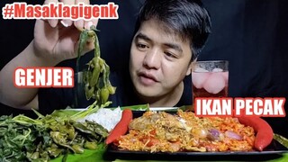 MABUK GAK YA MAKAN DAUN GENJER ? PERTAMA NYOBA, IKAN PECAK LALAP GENJER !