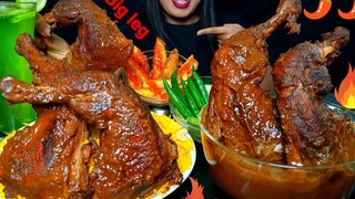 ASMRกินแกงไก่ขาใหญ่งารสเผ็ด🔥🔥บาซานติ โปลาโอ เวดจ์ เลมอนเนดhungrygirl