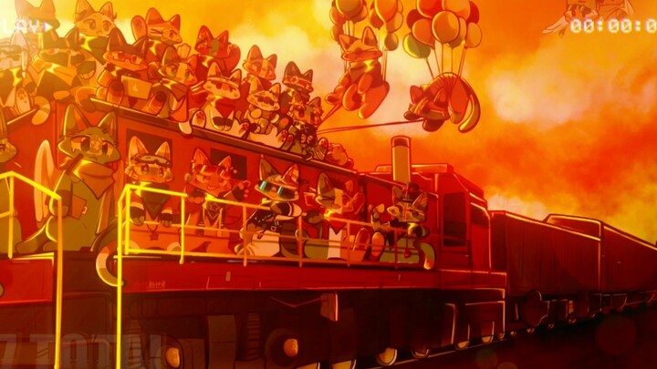 “Hop on this train and set off for a new world!”